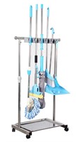 JIAHAI Movable Mop Broom Holder With Shelf