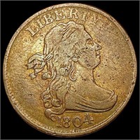 1804 Draped Bust Half Cent LIGHTLY CIRCULATED