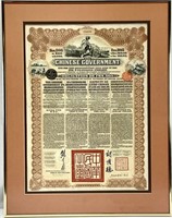 1913 Chinese Govt Gold Loan Bond Certificate