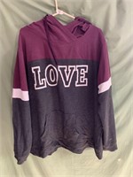 2xl love hoodie