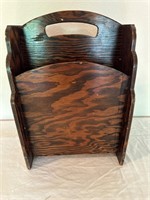 Antique Handmade Magazine Rack