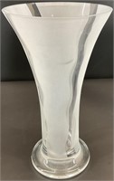 Tall Frosted Glass Vase
