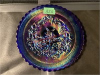 Imperial Glass Carnival Plate - Windmill