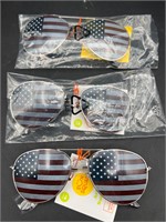 American flag aviator sunglasses
