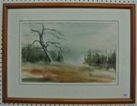 Framed & Matted Watercolour