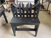 Wood Decorative Bench (app 2 ft Tall)
