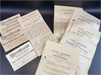Antique Texas Pharmacy Ephemera Certificates 1915
