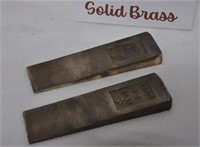 Vintage Ampco W6 solid brass wedges, X's MONEY