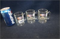 LOT OF THREE VINTAGE A&W ROOT BEER SHOOTERS