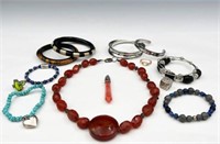 Lot of Assorted Jewelry, Some Sterling & Gemstone.