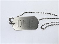Do Not Resuscitate DNR Dog Tag and Chain Stainles
