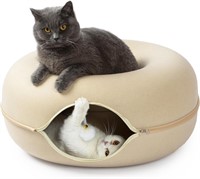 Cat Tunnel Bed BEIGE