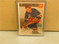 1954-55 Parkhurst Wally Hergesheimer #71 Card