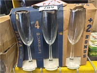 Set of 6  Champagne Glasses