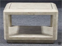 Wood & Marble End Table