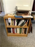 Small Wooden Shelf w/ Books