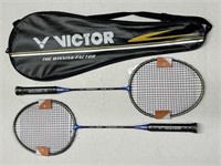 2 Victor Badminton Rackets, RRP $39.99, ST-1800