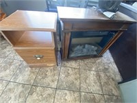 Electric Heater & Cabinet (Heater works, but