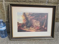 Indian Scouts At The Big Rock Framed Print