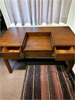 Vintage Mid Century Desk with Drop Leaf Section