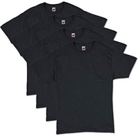 Hanes Men's Small 4-Pack Crew Neck T-Shirt, Black