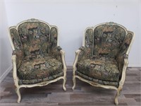 Pair of vintage French style arm chair