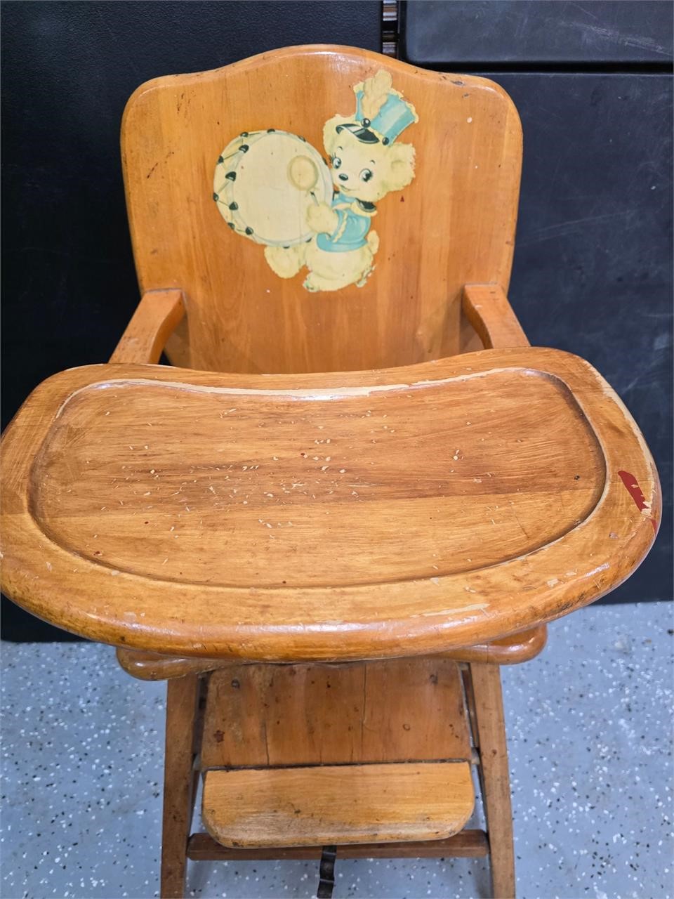 Antique Vintage Child High Chair 40's-50's