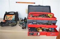 Toolbox w/ Misc Tools, B&D Wizard Rotary Tool