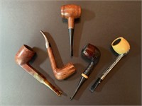 Five Tobacco Pipes - Duble Barrel, Italy Olde