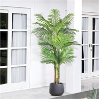 Keeplush 6ft Tall Triple Cane Palm Artificial Tree