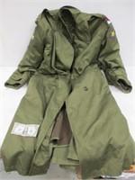 Vintage Military Long Jacket Coat - Long Medium