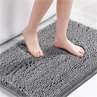 H.VERSAILTEX  Microfiber Bath Rug Grey AZ6