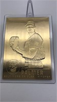 Jim Palmer 22kt Gold Baseball Card Danbury Mint