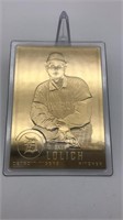 Mickey Lolich 22kt Gold Baseball Card Danbury