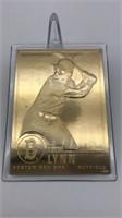 Fred Lynn 22kt Gold Baseball Card Danbury Mint