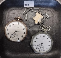 (2) Pocket Watches, Southbend & Elgin