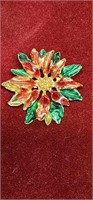 Vintage Christmas Poinsettia brooch