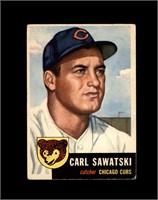 1953 Topps #202 Carl Sawatski VG to VG-EX+