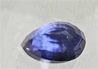 Lab Heat Treated 8.90 Pear Cu Royal Blue Sapphire