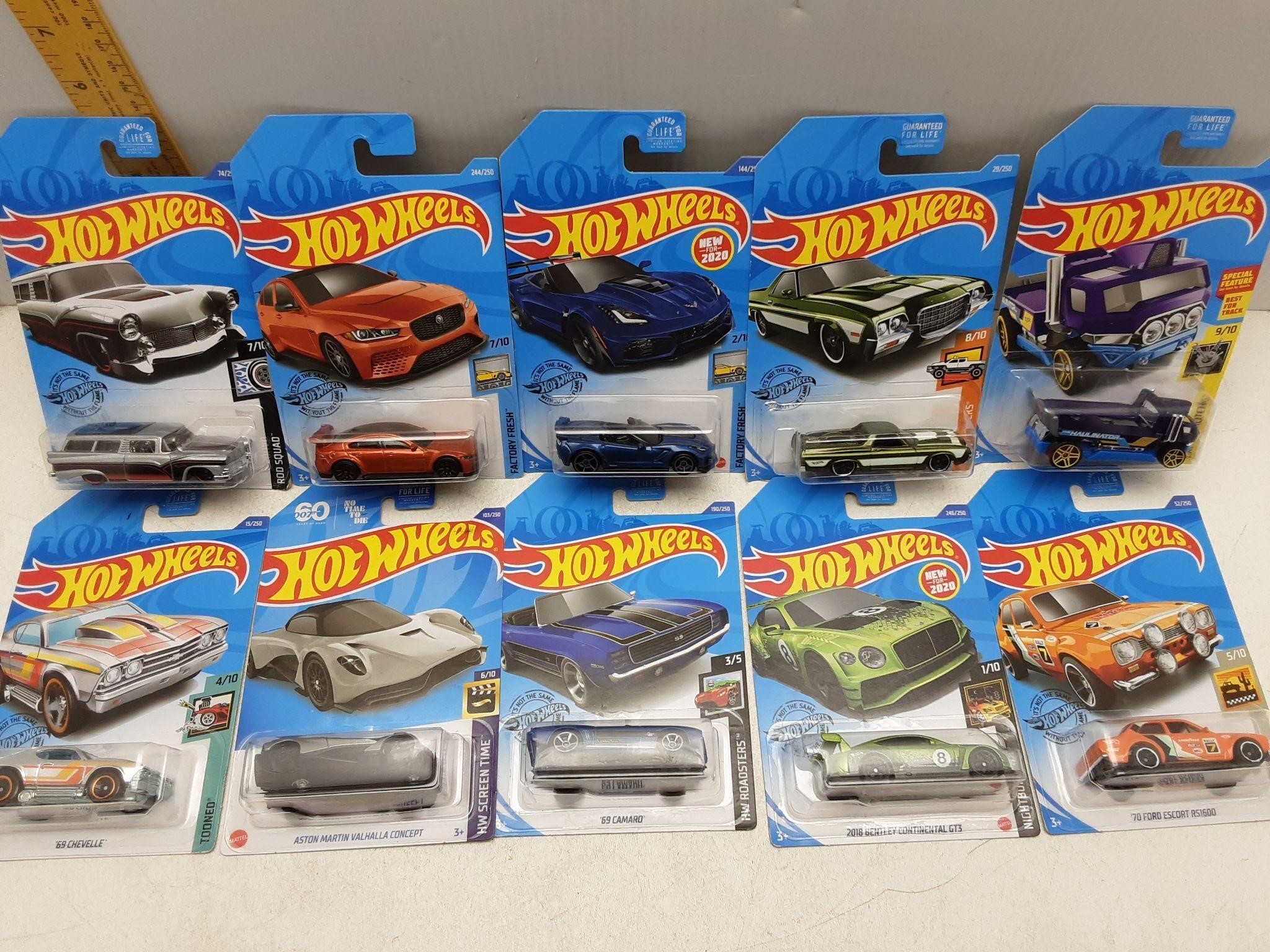 10 MISC. SEALED HOT WHEELS