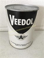 Veedol 1 Quart Oil Can