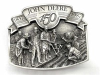 John Deere 150 Years Belt Buckle 3”