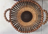 Unique Vintage Wooden bead Bowl