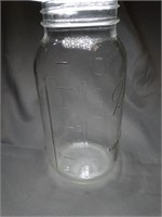 Six 9" Ball Glass Jars, Large Mouth