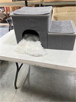 Cat and/or small dog sleeping house, and 
a place