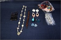 costume jewelry lot .