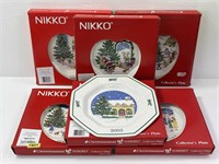 Nikko Christmas Collector Plates 98-99-00-01-02-03