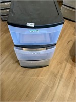 3- tray  plastic divider storage bin