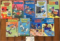 9 Gold Key comics Looney Tunes Disney Donald Duck