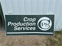 Crop Production Services Metal Sign